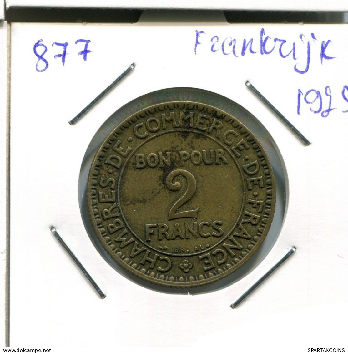 2 FRANCS 1925 FRANCE Pièce Française #AN335.F.A - 2 Francs
