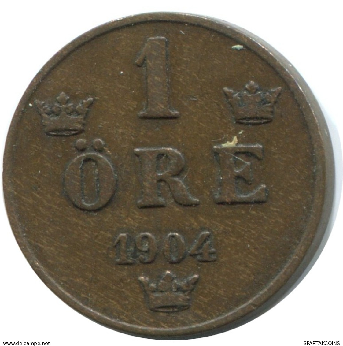 1 ORE 1904 SUÈDE SWEDEN Pièce #AD325.2.F.A - Sweden