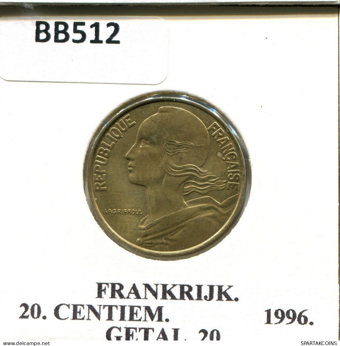 20 CENTIMES 1996 FRANCE Coin #BB512.U.A - 20 Centimes