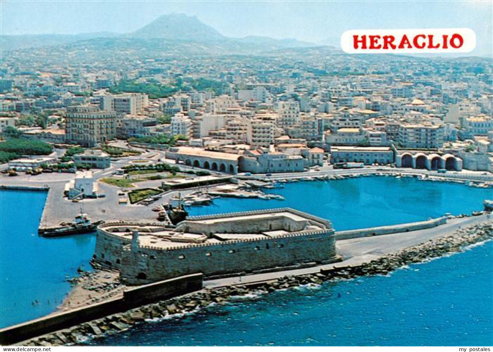 73946092 Heraclio_Heraklion_Iraclio_Crete_Greece Festung Hafen Stadtpanorama - Greece