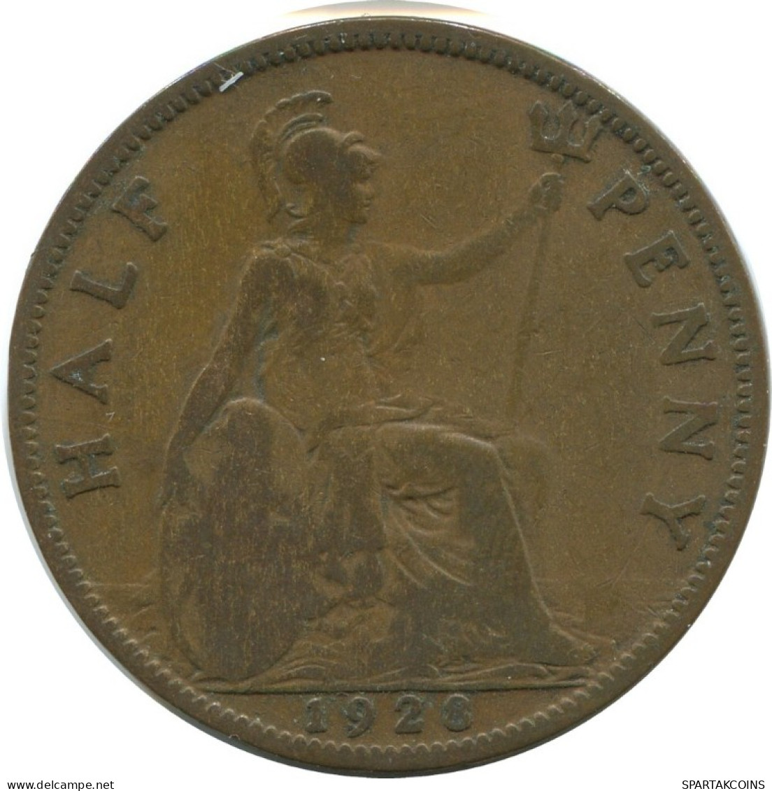 HALF PENNY 1928 UK GROßBRITANNIEN GREAT BRITAIN Münze #AG804.1.D.A - C. 1/2 Penny