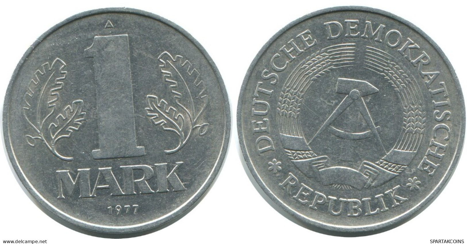 1 MARK 1977 A DDR EAST ALEMANIA Moneda GERMANY #AE138.E.A - 1 Mark