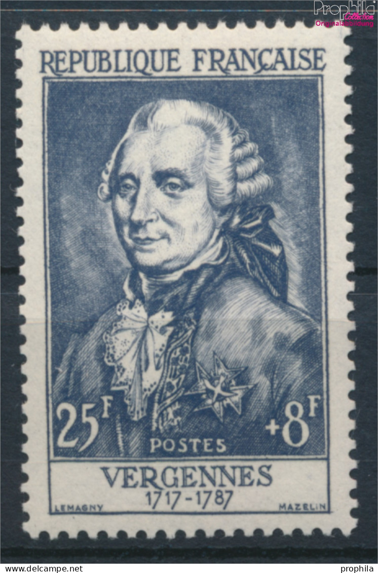 Frankreich 1056 Postfrisch 1955 Persönlichkeiten - Vergennes (10391211 - Unused Stamps