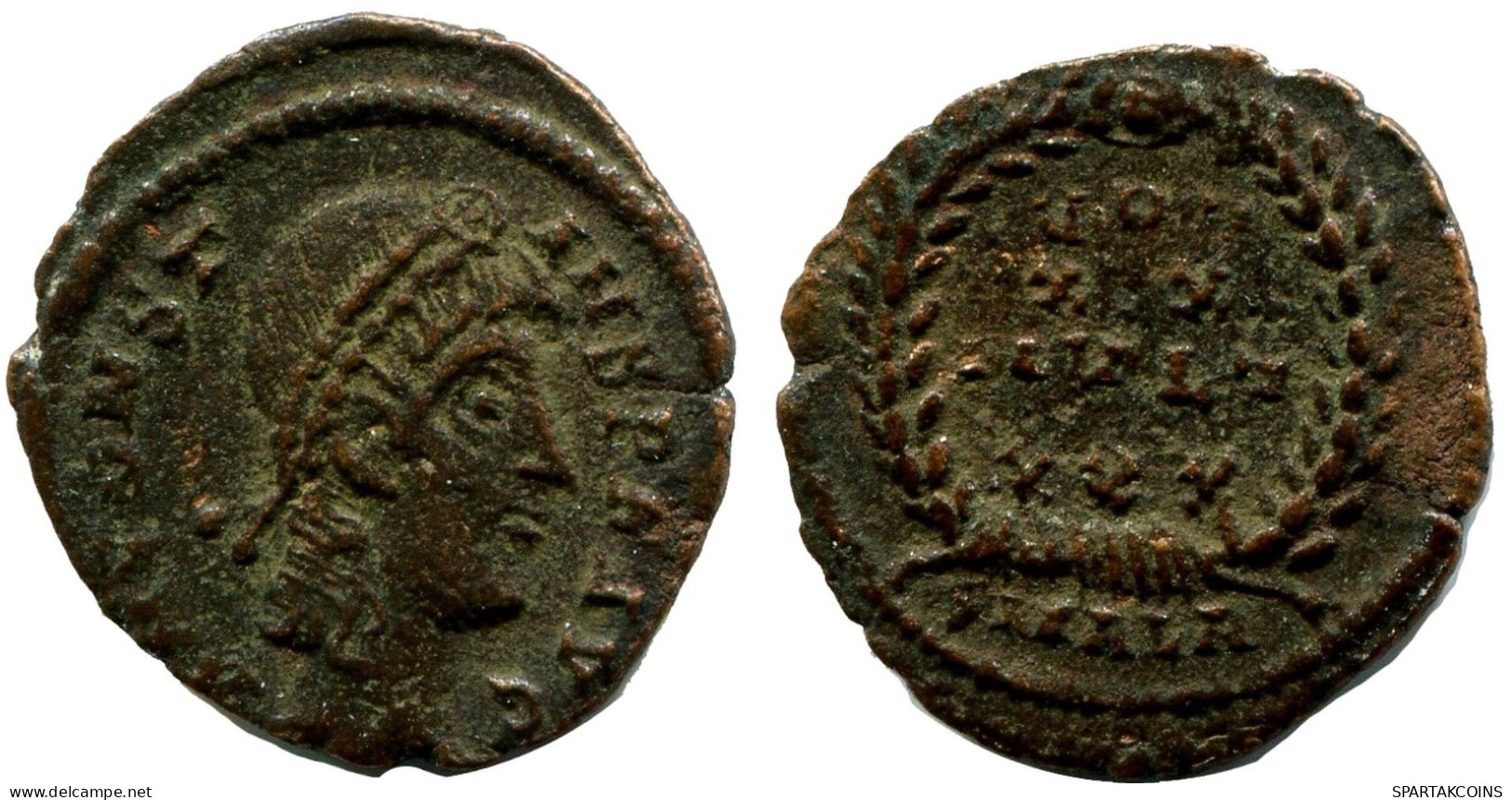 CONSTANS MINTED IN ALEKSANDRIA FROM THE ROYAL ONTARIO MUSEUM #ANC11465.14.U.A - The Christian Empire (307 AD To 363 AD)