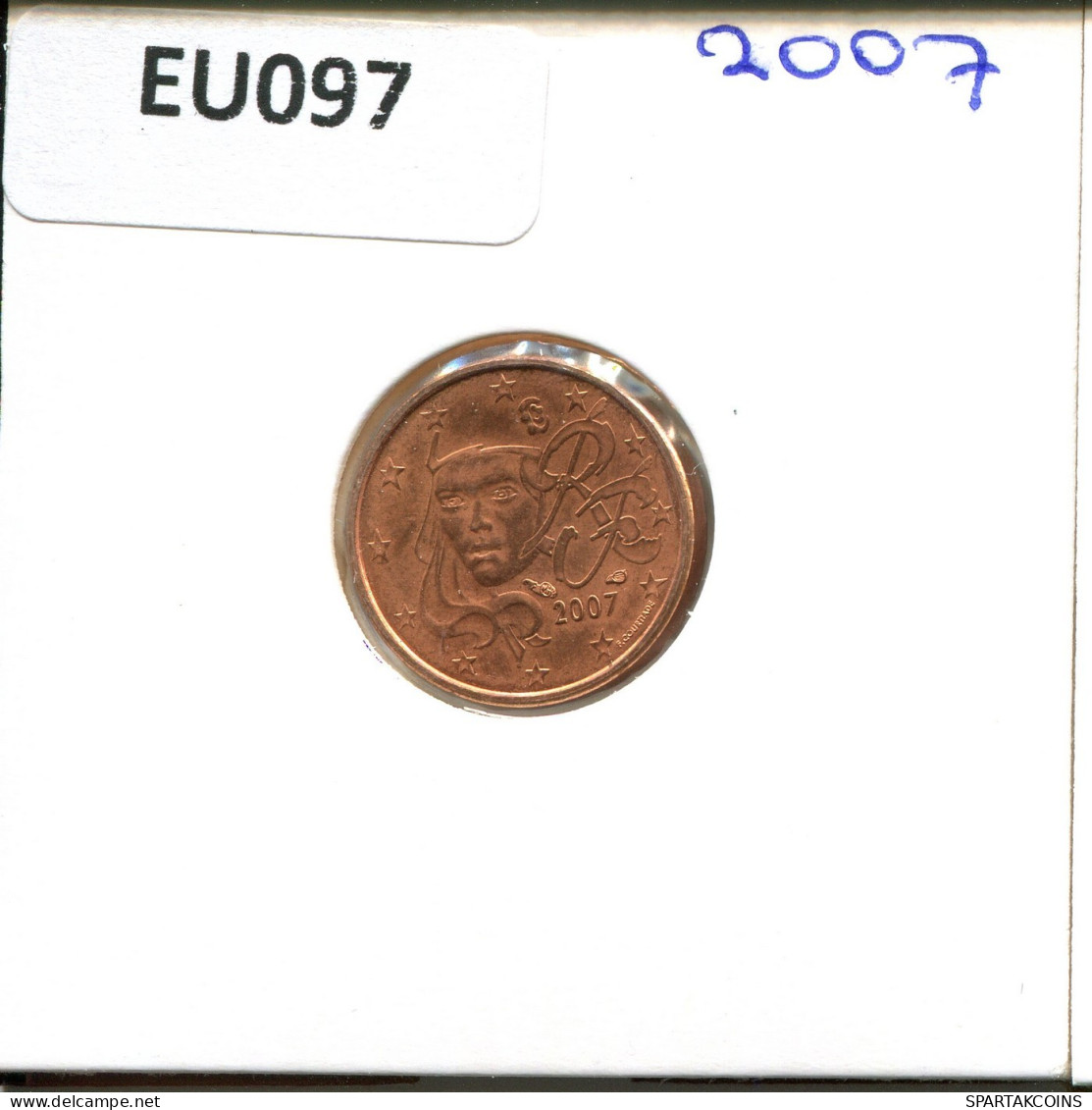 1 EURO CENT 2007 FRANKREICH FRANCE Französisch Münze #EU097.D.A - Frankreich