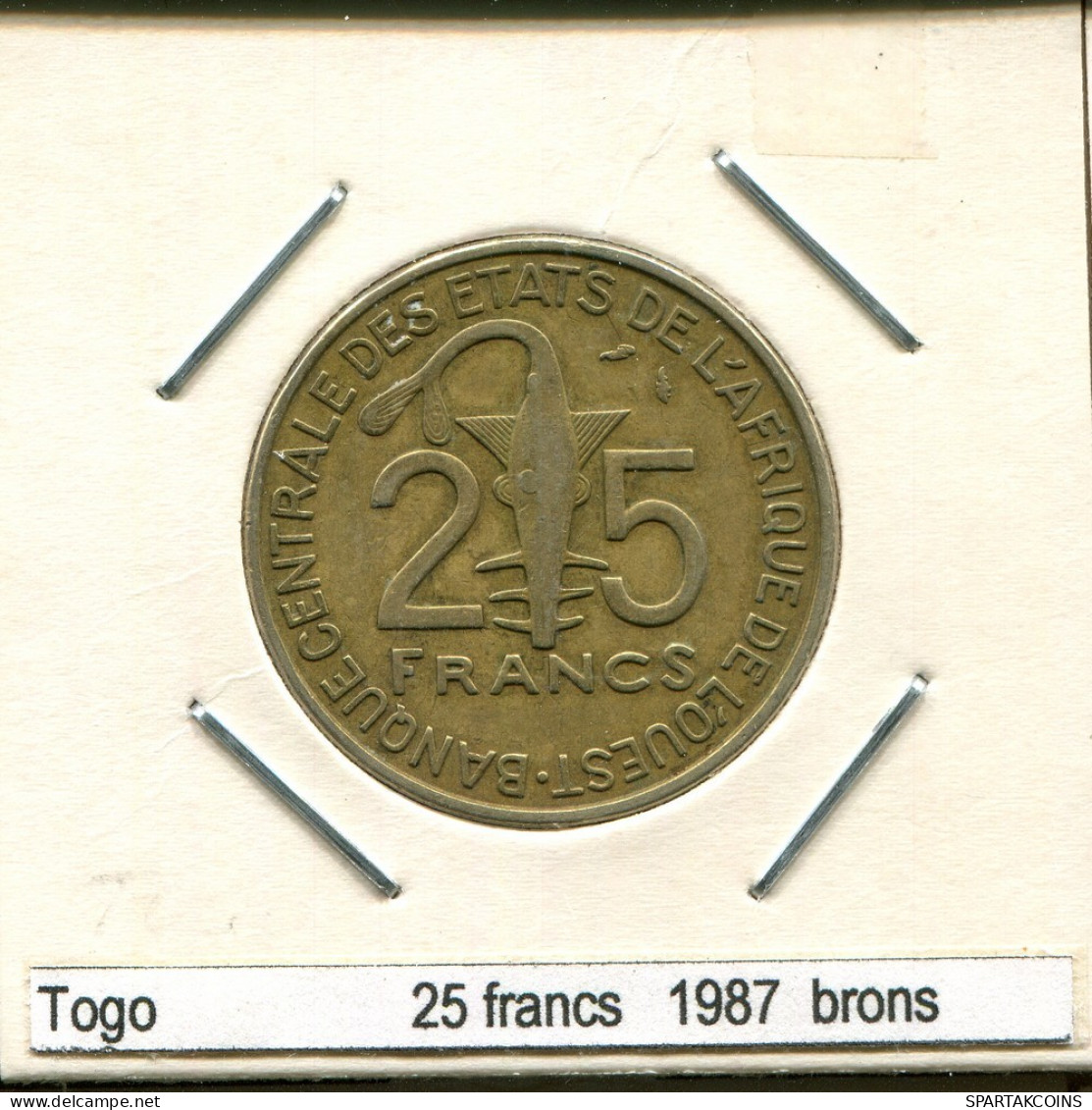 25 FRANCS CFA 1987 WESTERN AFRICAN STATES (BCEAO) Münze #AS351.D.A - Autres – Afrique
