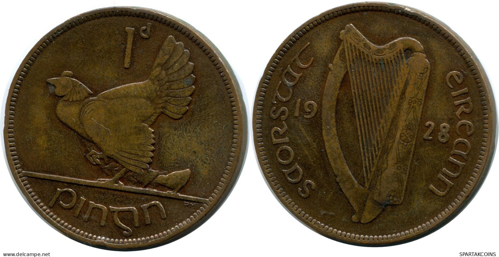 1 PENNY 1928 IRELAND Coin #AY650.U.A - Ireland