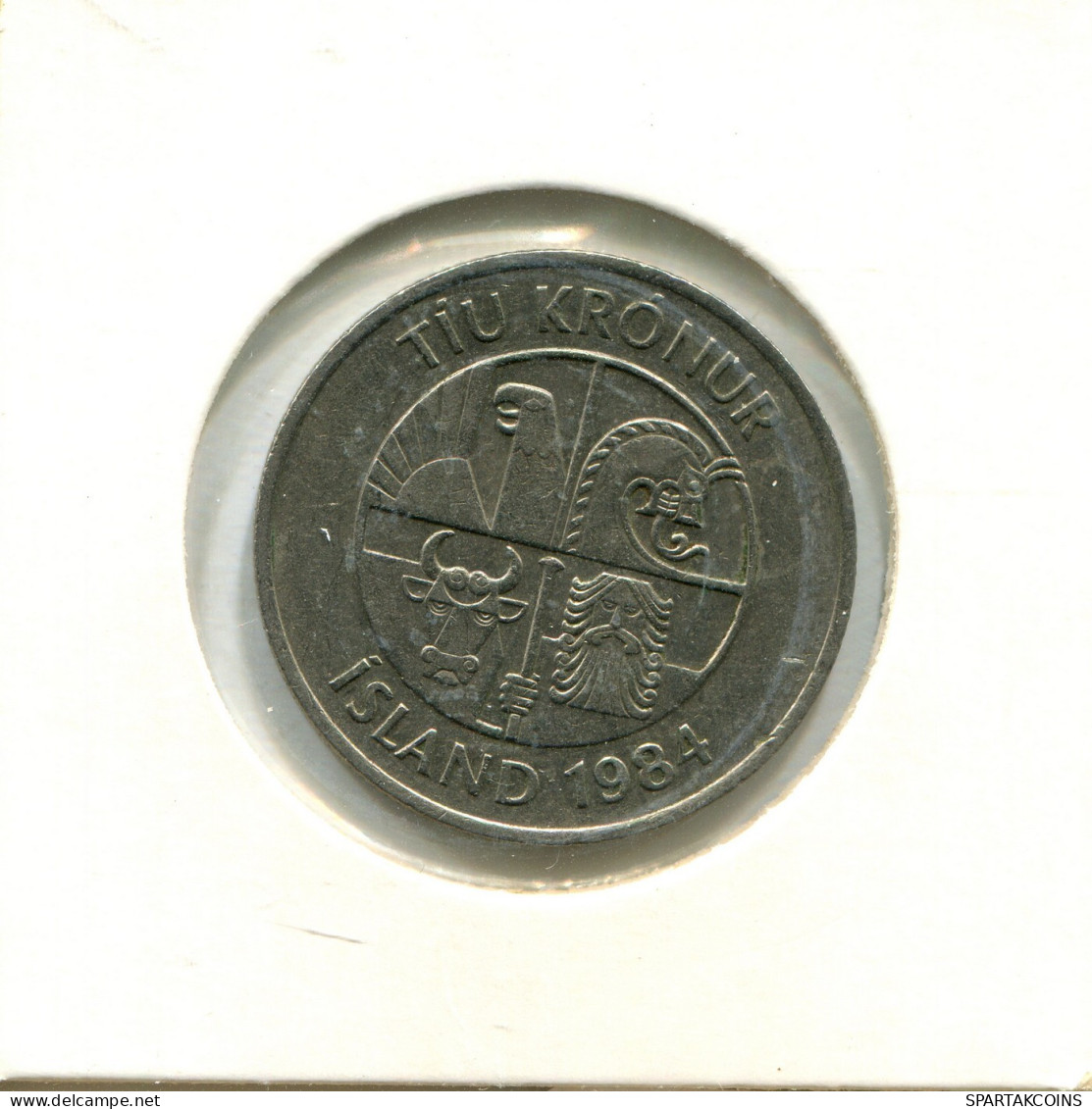 10 KRONUR 1984 ISLANDE ICELAND Pièce #AX776.F.A - Iceland