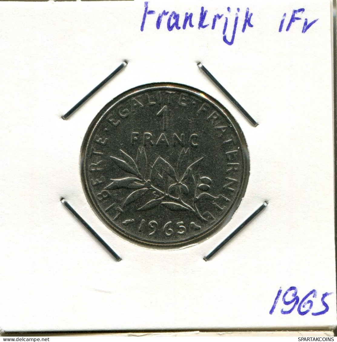 1 FRANC 1965 FRANKREICH FRANCE Französisch Münze #AM563.D.A - 1 Franc