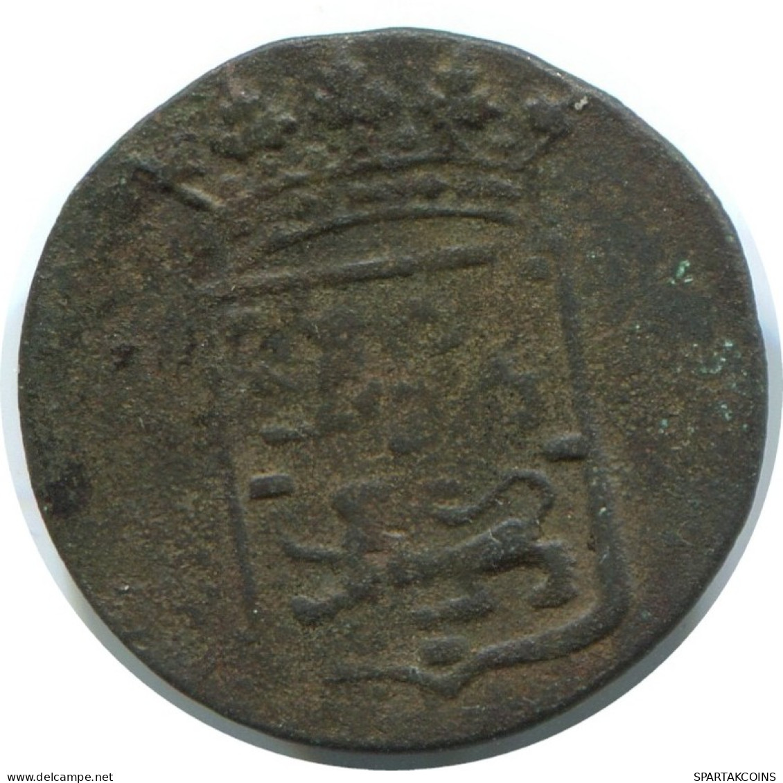 1770 WEST FRIESLAND VOC 1/2 DUIT INDES ORIENTALES NÉERLANDAISES PENNY #AE819.27.F.A - Niederländisch-Indien