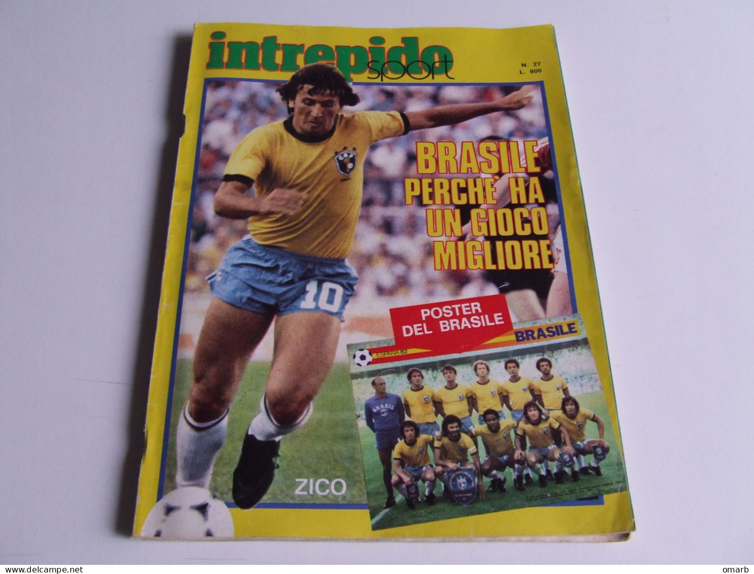 P278 Intrepido Sport, N.27 1982, Calcio, Brasile, Tennis, Fumetti, Comics, Ciclismo, Auto, ADV, Pubblicità Vintage - Sports