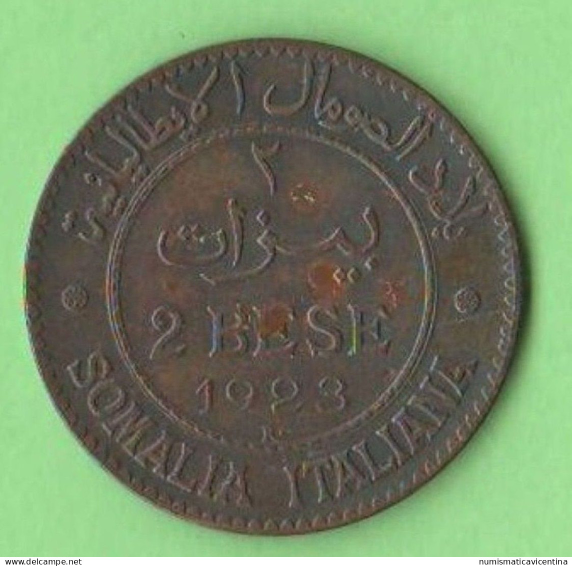 Somalia 2 Bese 1923 Colonie Somalie Vittorio Emanuele III° - Somalie