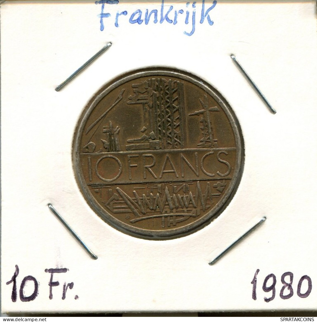 10 FRANCS 1980 FRANCIA FRANCE Moneda #AM416.E.A - 10 Francs