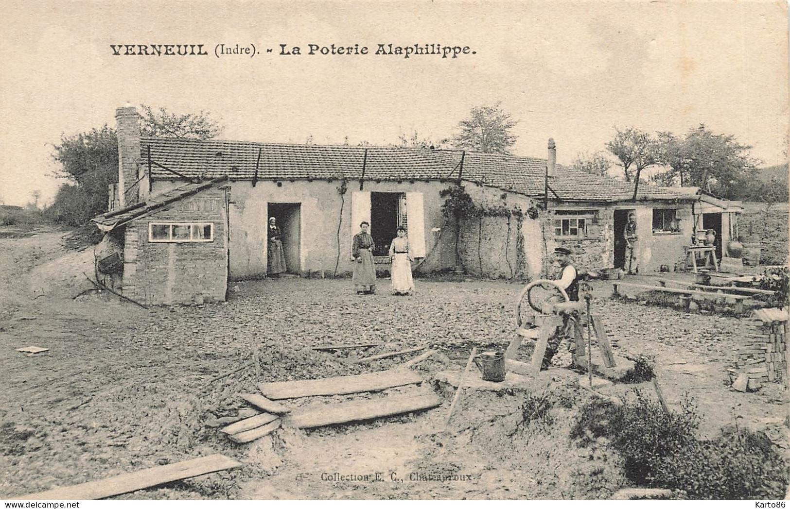 Verneuil * 1909 * La Poterie ALAPHILIPPE * Briqueterie * Villageois - Sonstige & Ohne Zuordnung