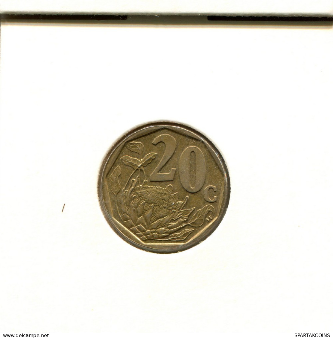 20 CENTS 1996 AFRIQUE DU SUD SOUTH AFRICA Pièce #AT147.F.A - Zuid-Afrika