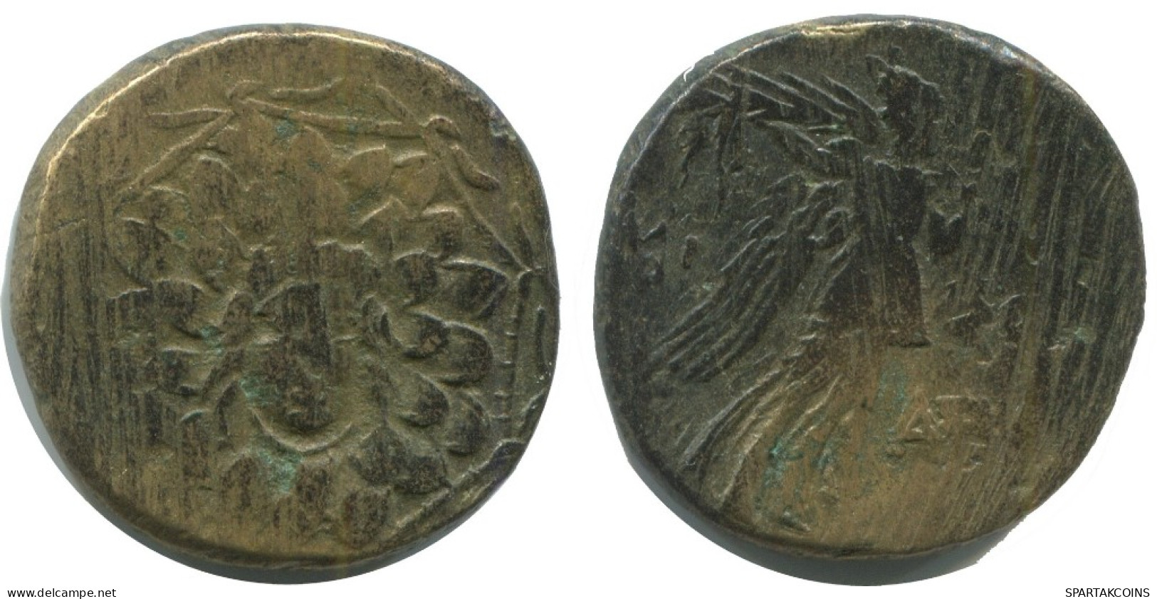 AMISOS PONTOS AEGIS WITH FACING GORGON Ancient GREEK Coin 7g/24mm #AF770.25.U.A - Grecques
