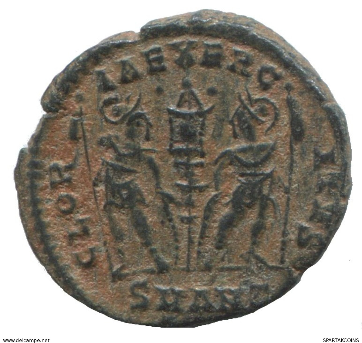 IMPEROR? ANTIOCH SMAN GLORIA EXERCITVS TWO SOLDIERS 1.9g/18mm #ANN1474.10.E.A - Other & Unclassified