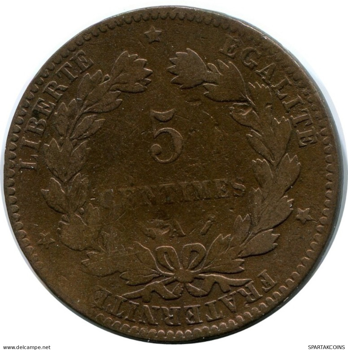 5 CENTIMES 1880 A FRANCE Pièce Française #AM959.F.A - 5 Centimes