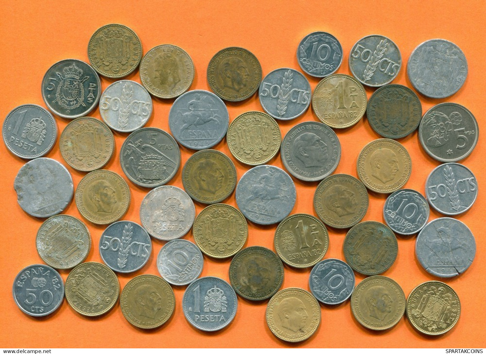 SPAIN Coin SPANISH Coin Collection Mixed Lot #L10294.2.U.A - Sonstige & Ohne Zuordnung