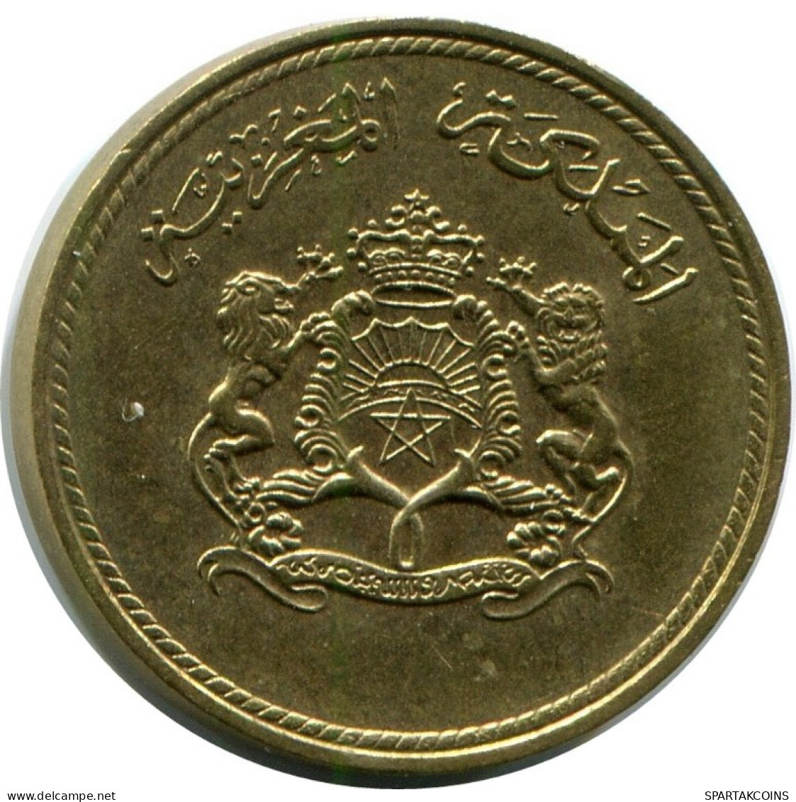 5 SANTIMAT / CENTIMES 1974 MAROC MOROCCO Islamique Pièce #AH684.3.F.A - Maroc