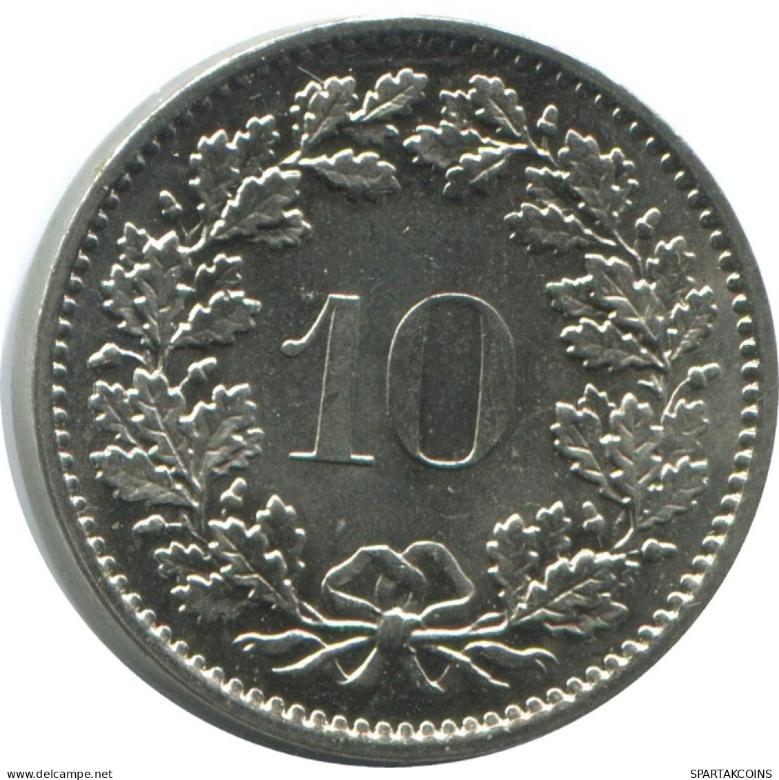 10 RAPPEN 1976 SUIZA SWITZERLAND Moneda HELVETIA #AD987.2.E.A - Otros & Sin Clasificación