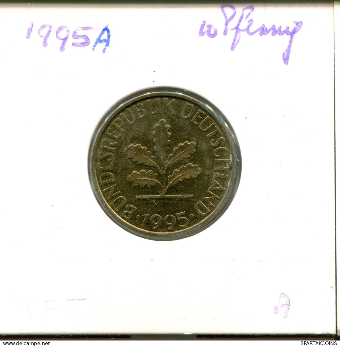 10 PFENNIG 1995 A BRD ALEMANIA Moneda GERMANY #DA968.E.A - 10 Pfennig