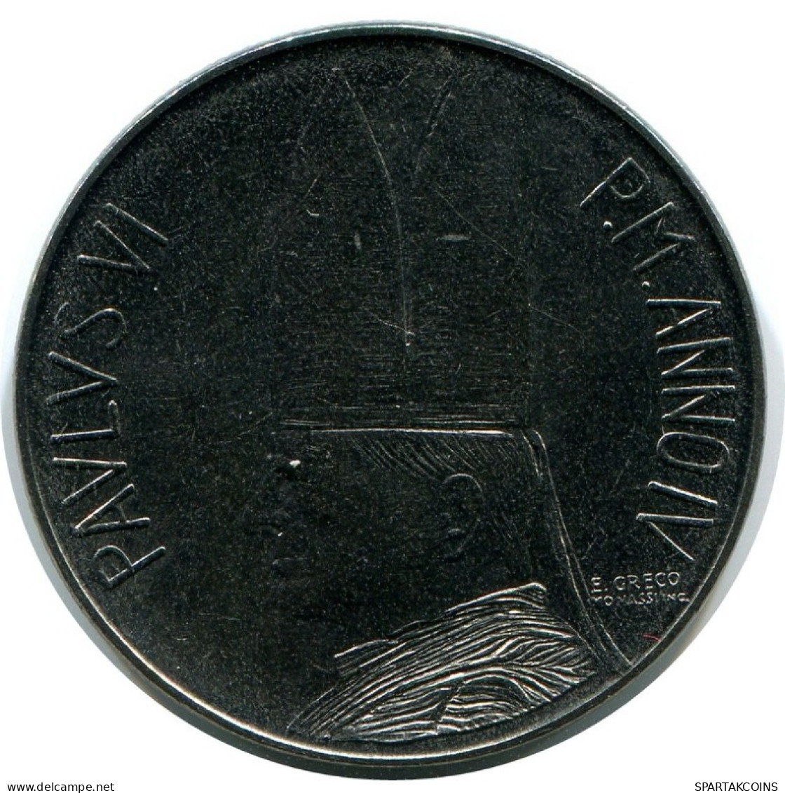 50 LIRE 1966 VATICANO VATICAN Moneda Paul VI (1963-1978) #AH361.13.E.A - Vaticano