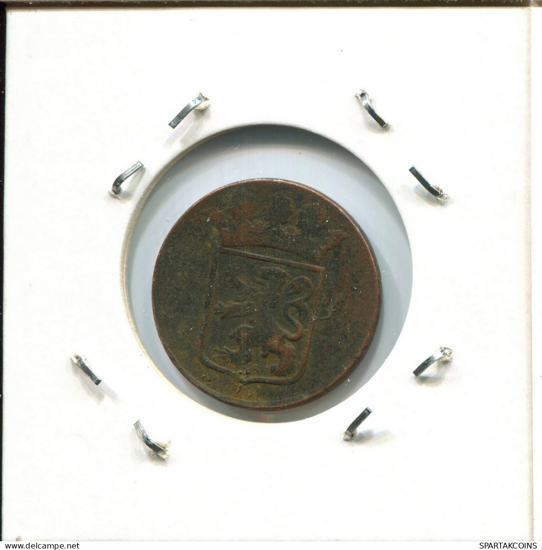 1789 HOLLAND VOC DUIT NIEDERLANDE OSTINDIEN NY COLONIAL PENNY #VOC2788.7.D.A - Nederlands-Indië