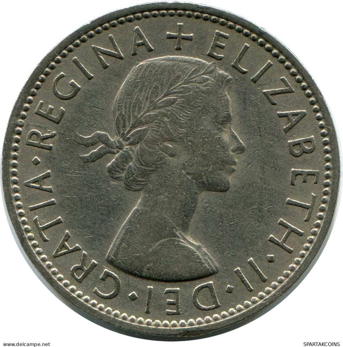 2 SHILLING 1961 UK GBAN BRETAÑA GREAT BRITAIN Moneda #AY994.E.A - J. 1 Florin / 2 Shillings