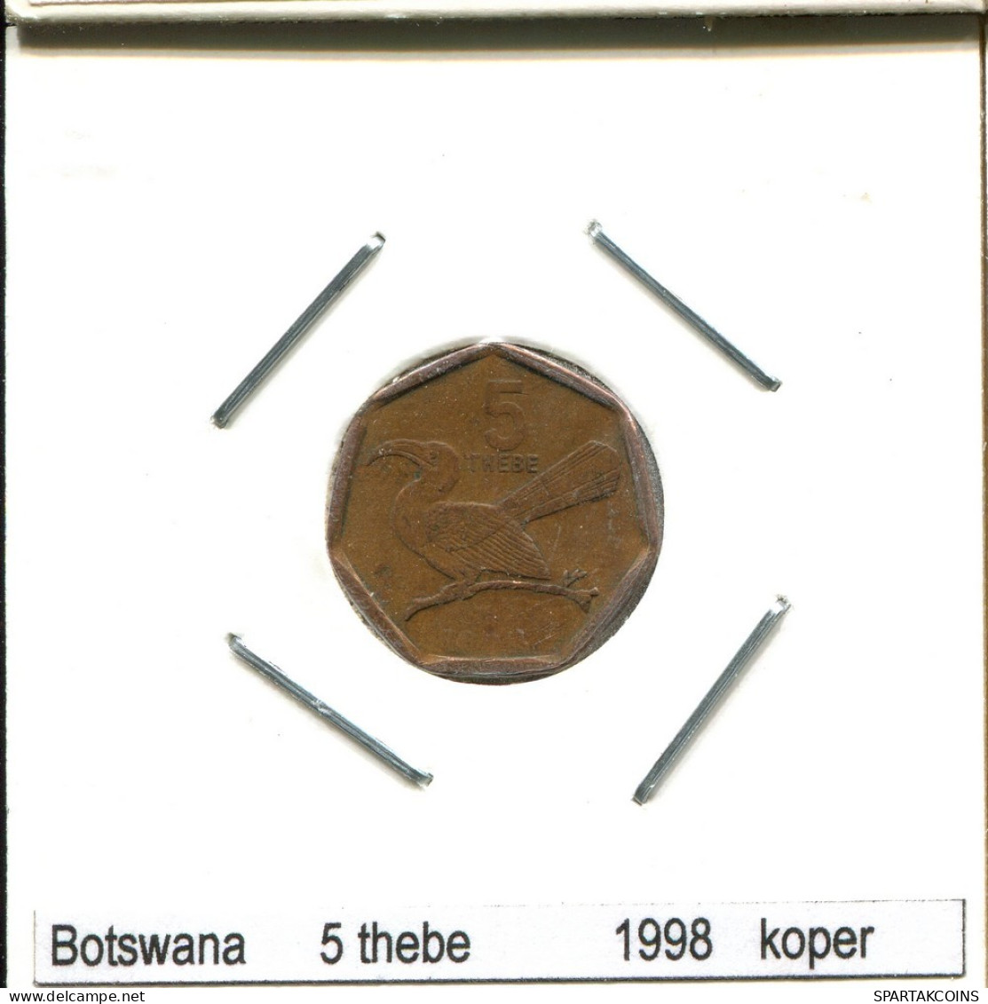 5 THEBE 1998 BOTSWANA Moneda #AS414.E.A - Botswana
