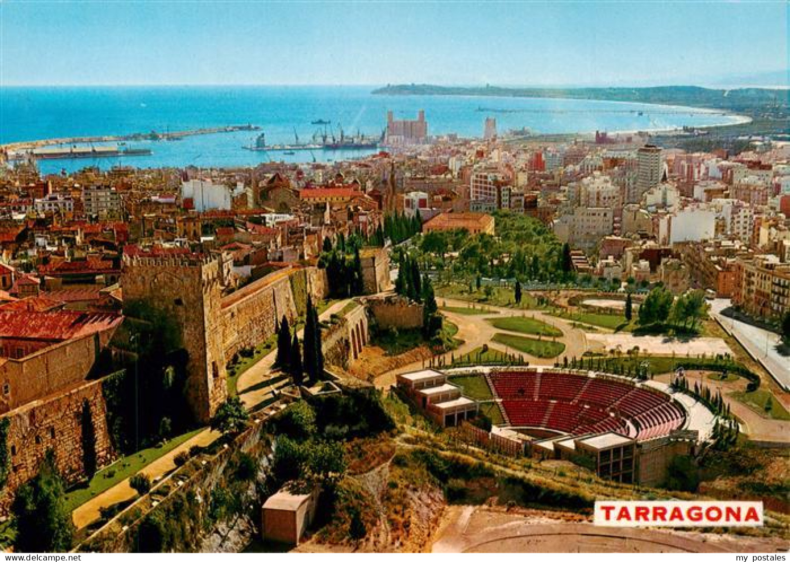 73946049 Tarragona_ES Vista General Arena Hafen Kueste - Other & Unclassified