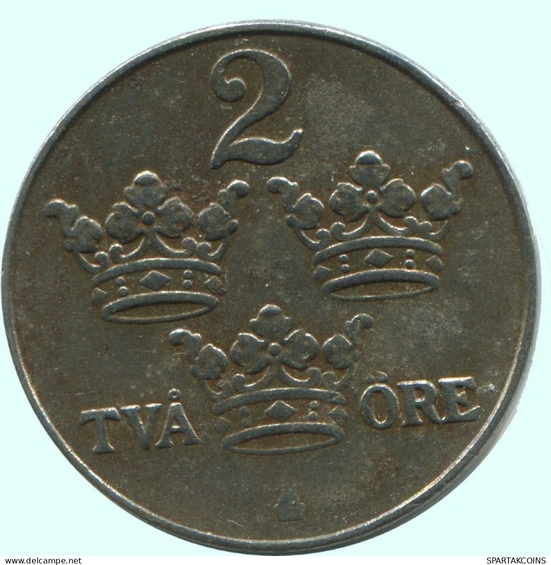 2 ORE 1917 SUÈDE SWEDEN Pièce #AC802.2.F.A - Sweden