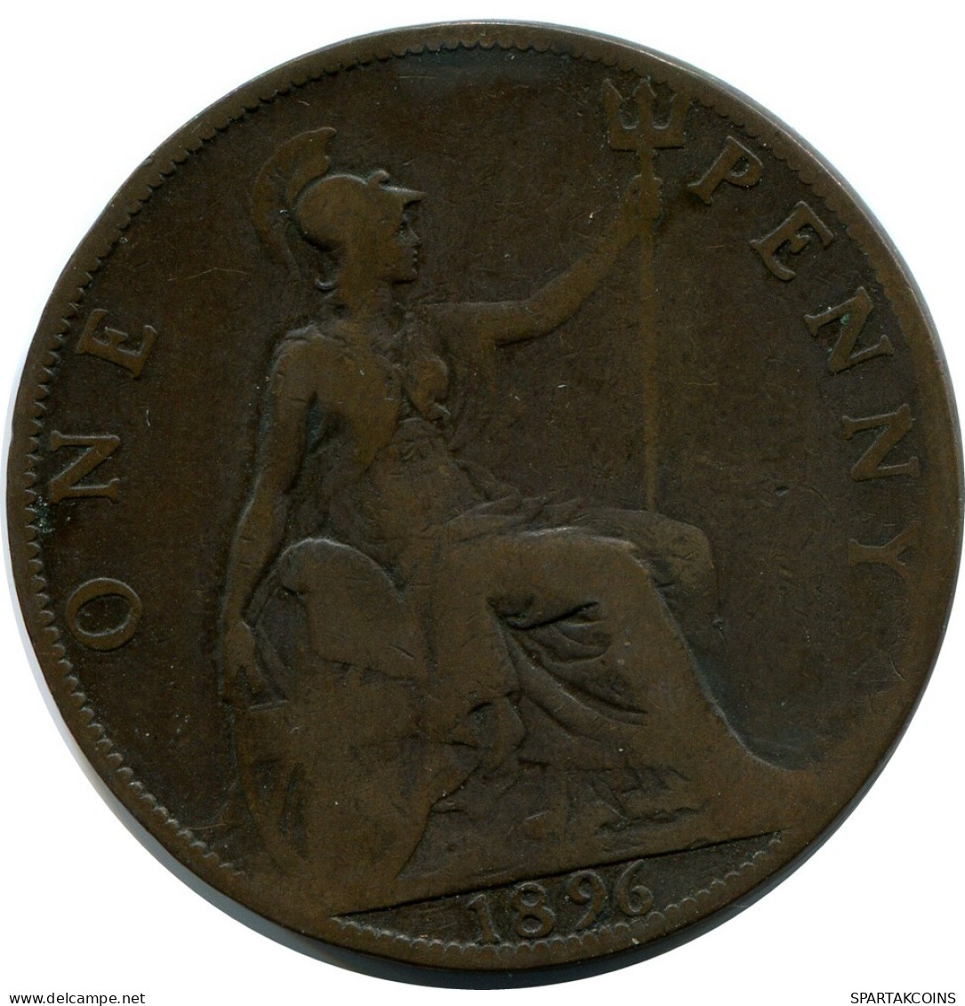 PENNY 1896 UK GREAT BRITAIN Coin #AZ788.U.A - D. 1 Penny