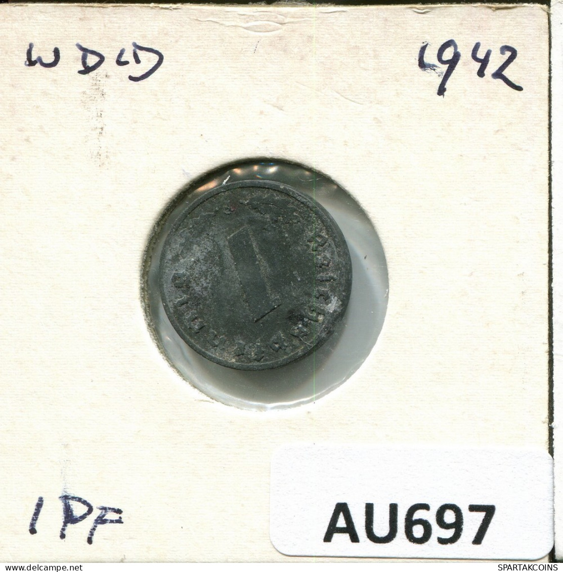 1 PFENNIG 1942 ALEMANIA Moneda GERMANY #AU697.E.A - Autres & Non Classés