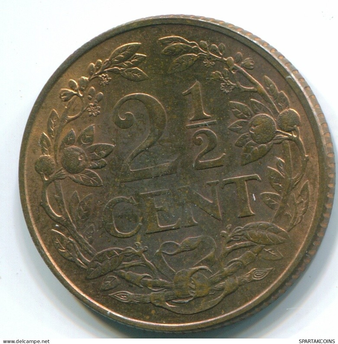 2 1/2 CENT 1965 CURACAO NÉERLANDAIS NETHERLANDS Bronze Colonial Pièce #S10213.F.A - Curaçao