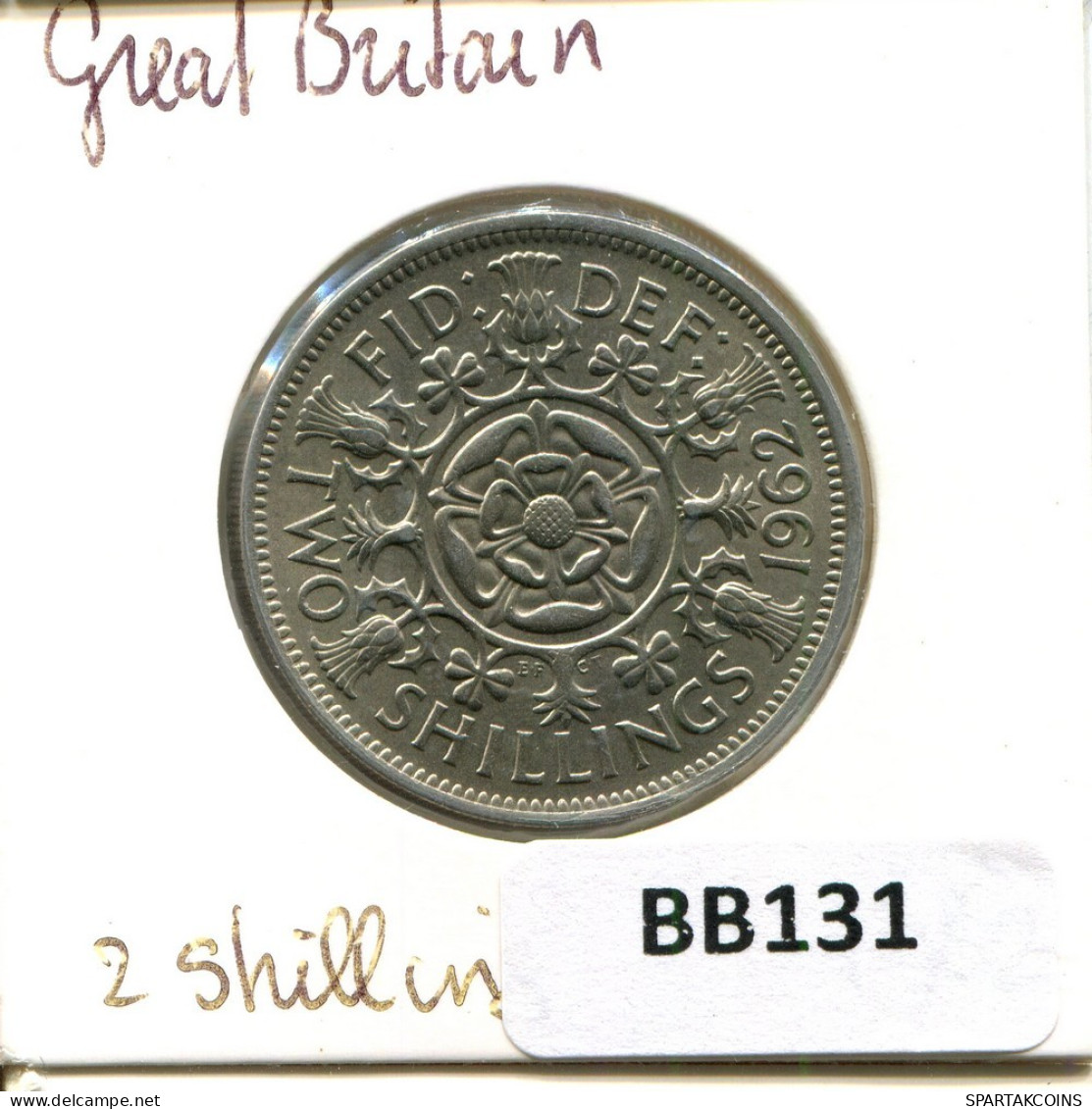 2 SHILLINGS 1962 UK GROßBRITANNIEN GREAT BRITAIN Münze #BB131.D.A - J. 1 Florin / 2 Shillings