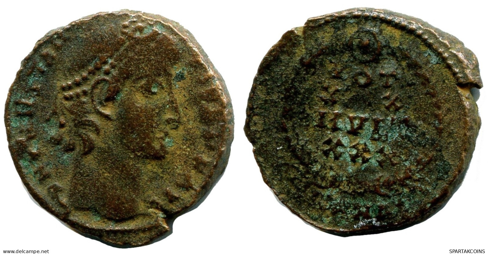 CONSTANTIUS II MINTED IN ANTIOCH FROM THE ROYAL ONTARIO MUSEUM #ANC11229.14.E.A - The Christian Empire (307 AD To 363 AD)