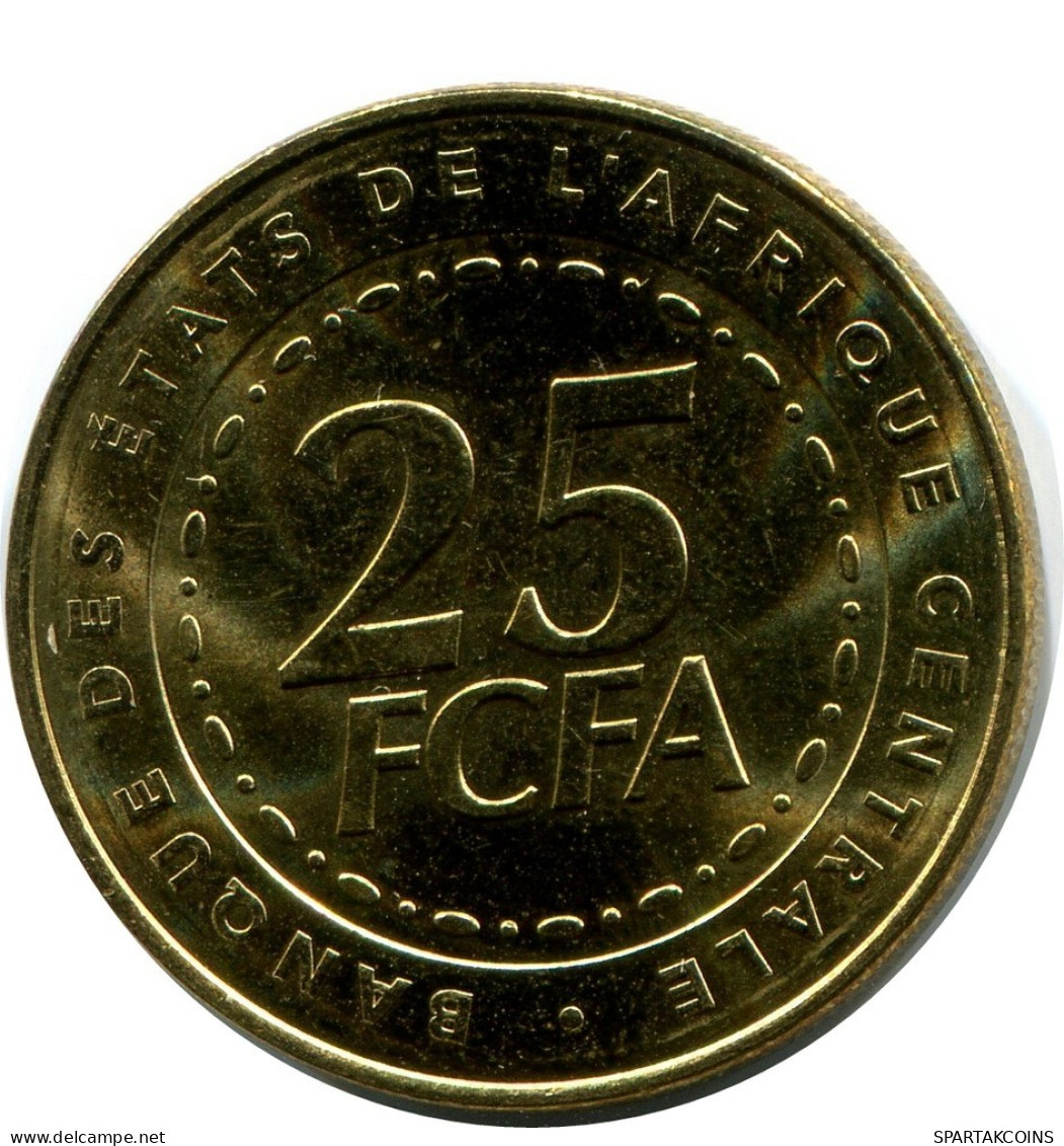 25 FRANCS CFA 2006 ESTADOS DE ÁFRICA CENTRAL (BEAC) Moneda #AP863.E.A - Zentralafrik. Republik