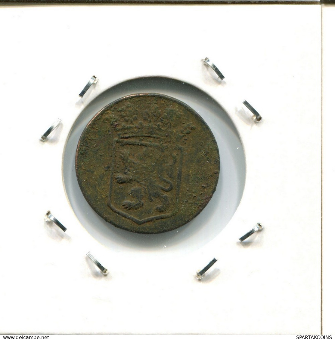 1751 HOLLAND VOC DUIT NIEDERLANDE OSTINDIEN NY COLONIAL PENNY #VOC2702.7.D.A - Niederländisch-Indien