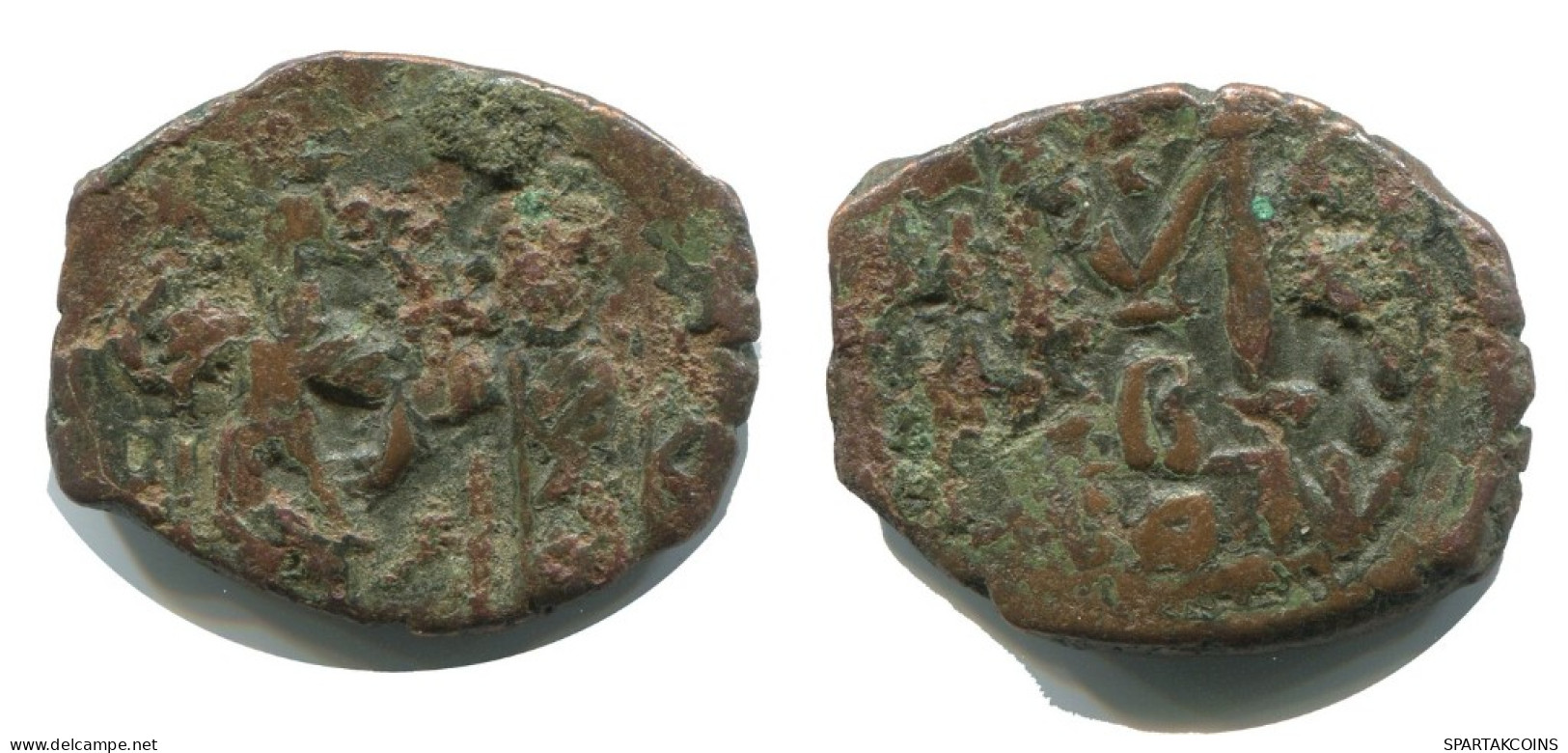 FLAVIUS JUSTINUS II FOLLIS Auténtico Antiguo BYZANTINE Moneda 6.4g/27m #AB319.9.E.A - Byzantine
