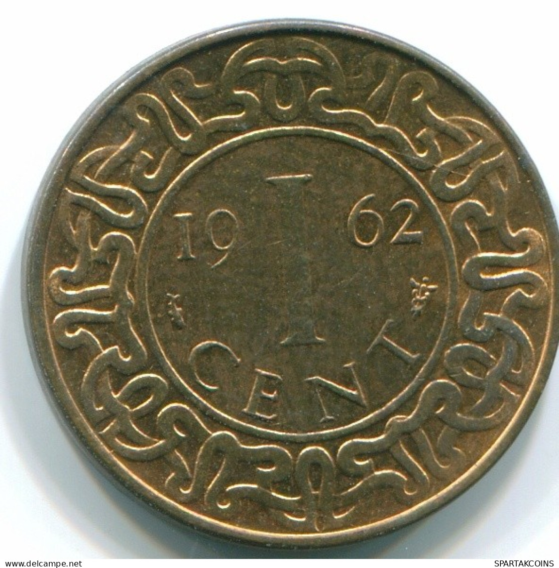 1 CENT 1962 SURINAME Netherlands Bronze Fish Colonial Coin #S10922.U.A - Surinam 1975 - ...
