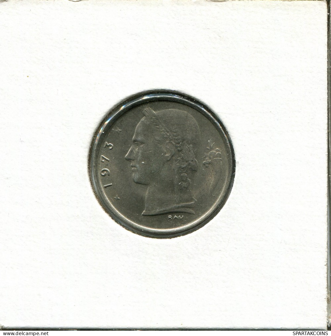 1 FRANC 1973 FRENCH Text BÉLGICA BELGIUM Moneda #AU033.E.A - 1 Franc
