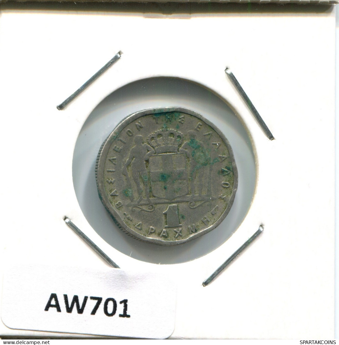1 DRACHMA 1954 GREECE Coin #AW701.U.A - Grecia