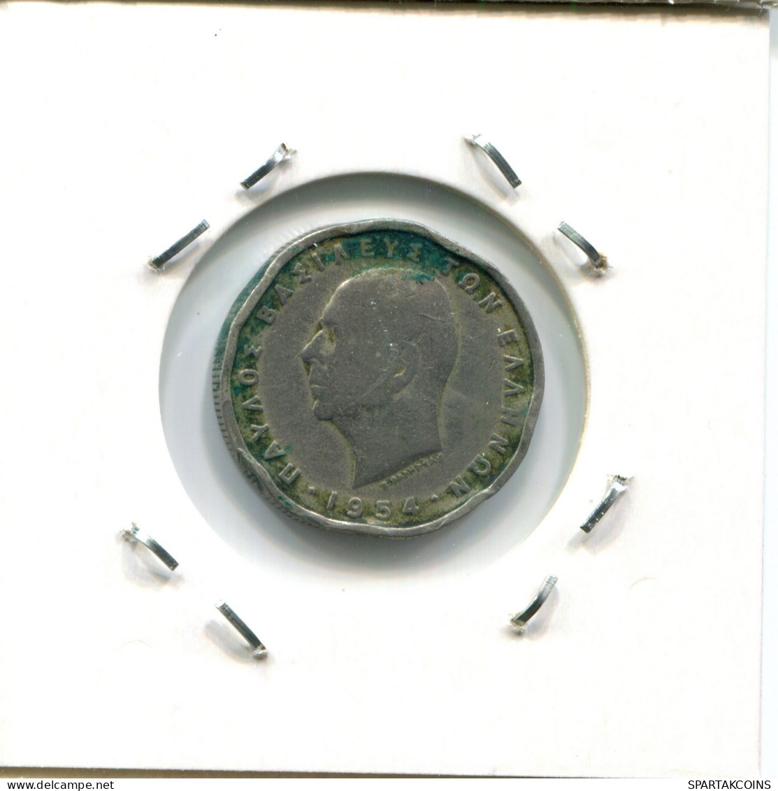1 DRACHMA 1954 GREECE Coin #AW701.U.A - Grèce