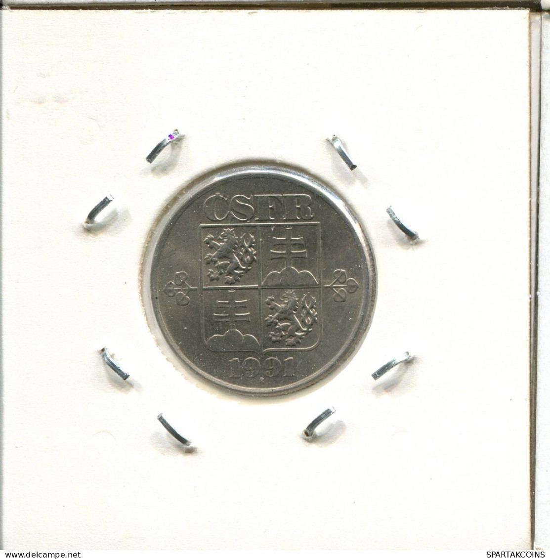50 HALERU 1991 TSCHECHOSLOWAKEI CZECHOSLOWAKEI SLOVAKIA Münze #AS537.D.A - Tschechoslowakei
