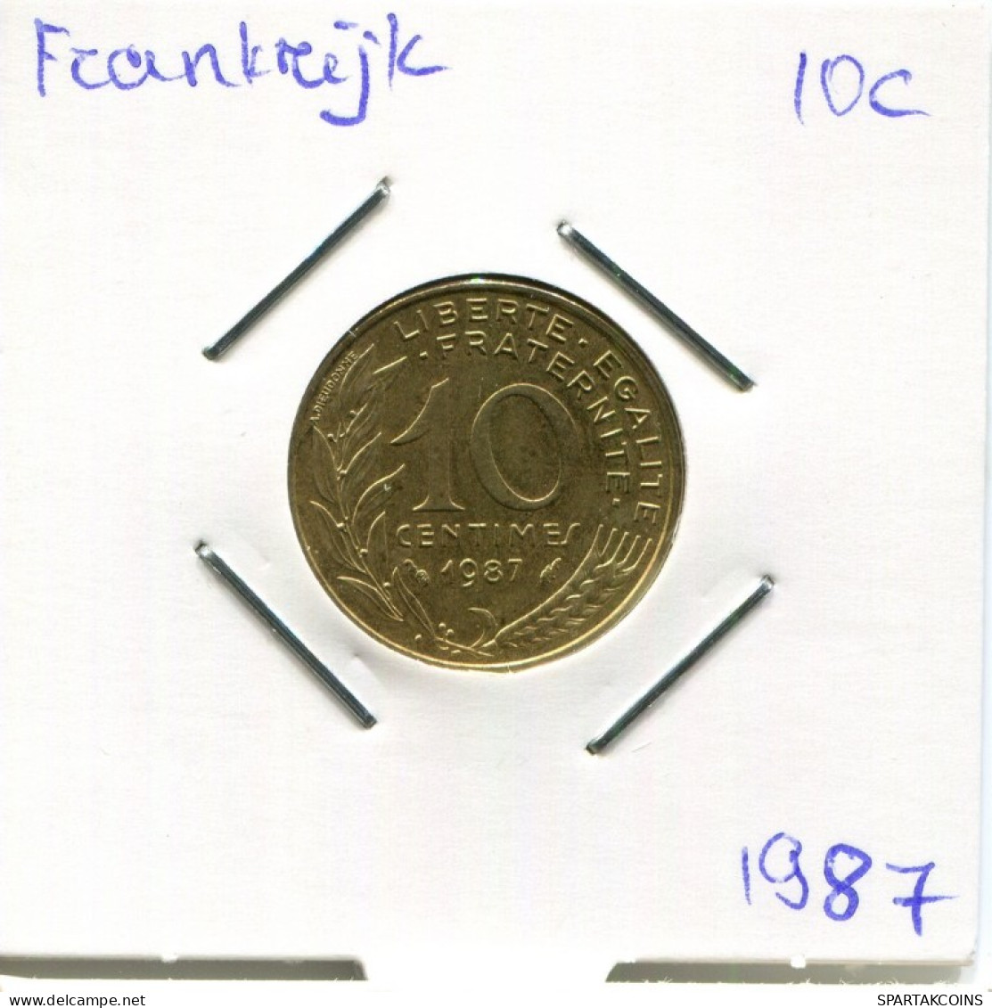 10 CENTIMES 1987 FRANCIA FRANCE Moneda #AM828.E.A - 10 Centimes