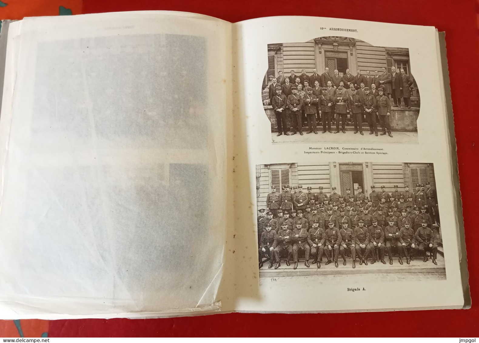 Préfecture de Police Paris Police Municipale Album des Gardiens de la Paix 1927-1934 80 Photos Commissaires Brigades