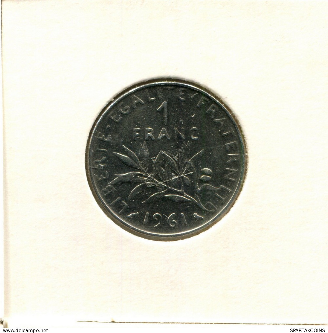 1 FRANC 1961 FRANCIA FRANCE Moneda #BB544.E.A - 1 Franc