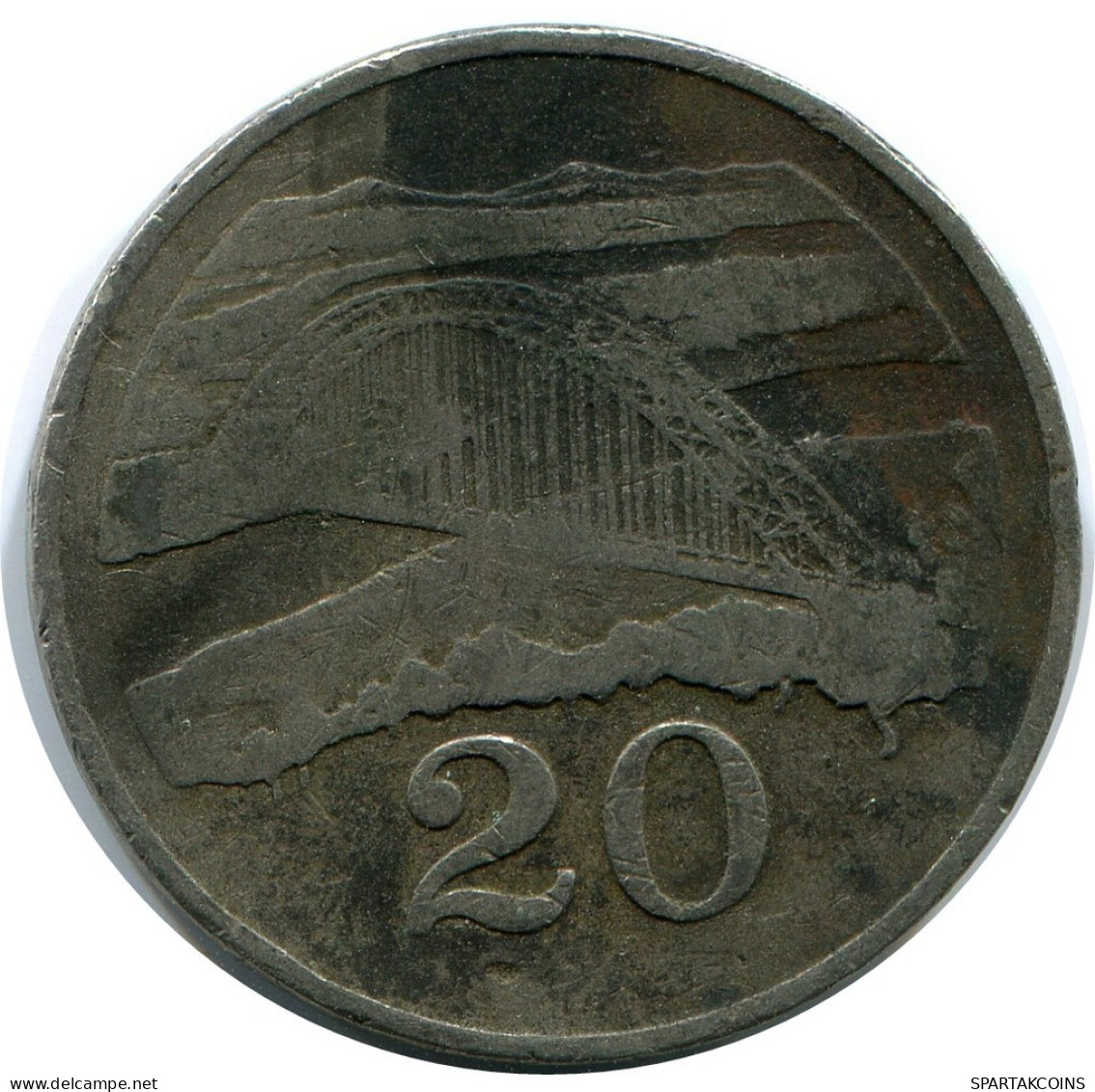 20 CENTS 1980 SIMBABWE ZIMBABWE Münze #AP969.D.A - Zimbabwe