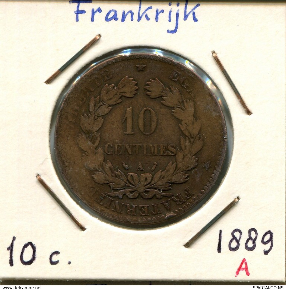 10 CENTIMES 1889 A FRANCE French Coin #AM079.U.A - 10 Centimes